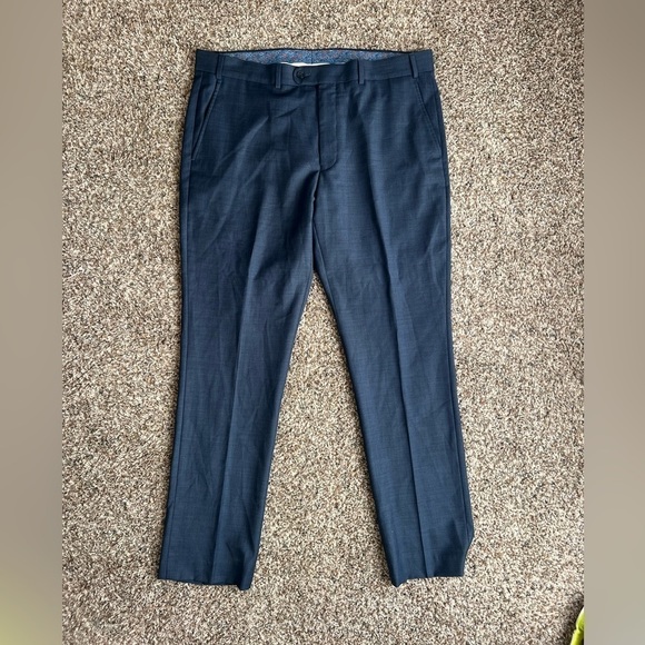 Original Penguin Blue Slim Straight Dress Pants - Picture 1 of 3